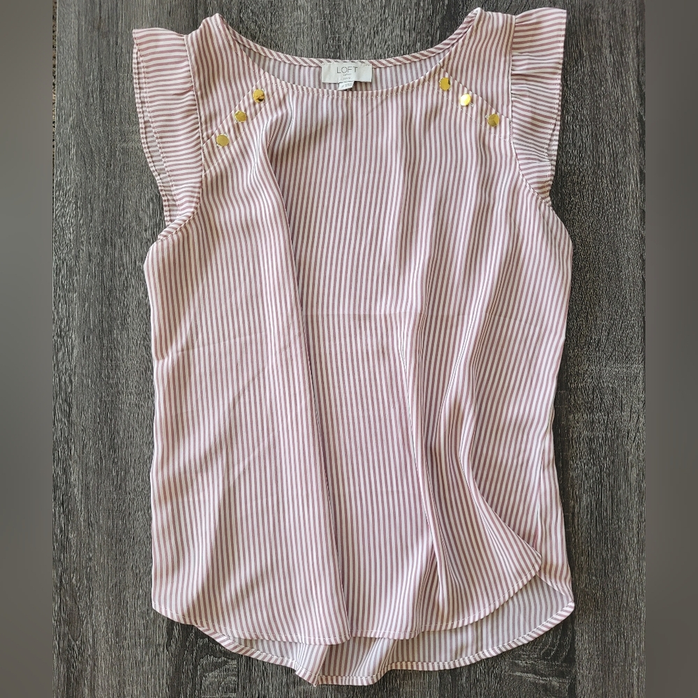 NWT LOFT Striped Sleeveless Top
